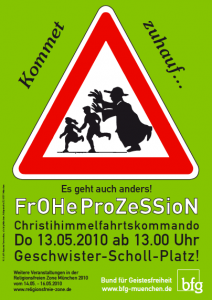 Frohe Prozession