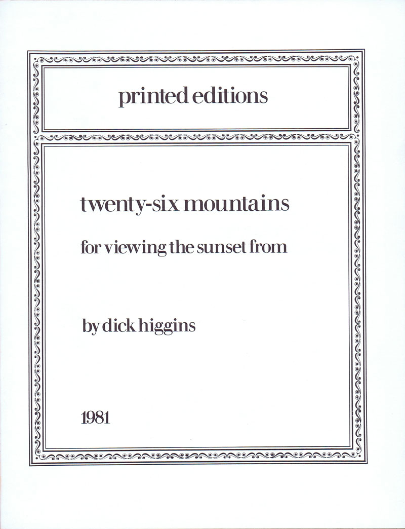 higgins_twenty-six-mountains_1981