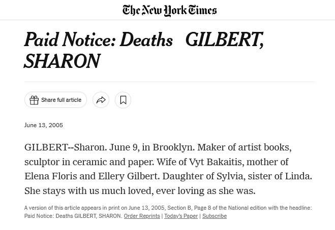 paid-notice-deaths-gilbert,-sharon--the-new-york-times