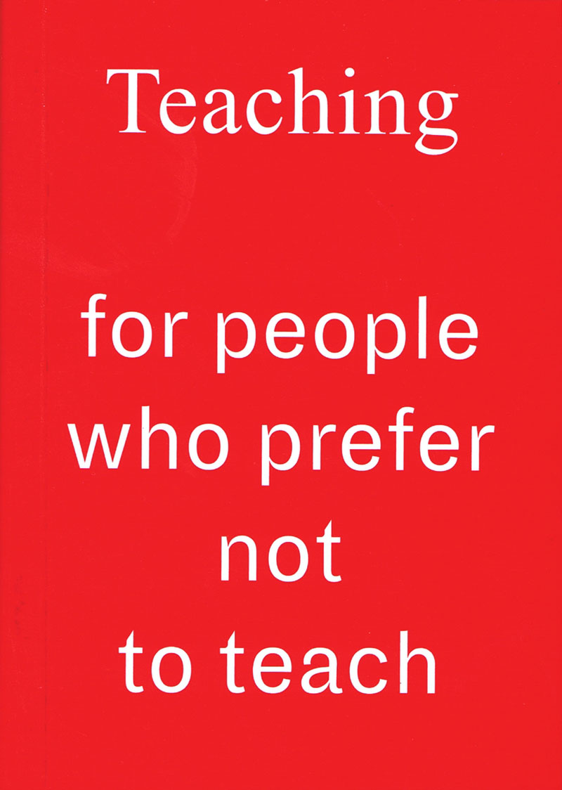 teaching-not-to-teach-and-2018-buch